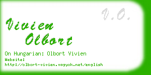 vivien olbort business card